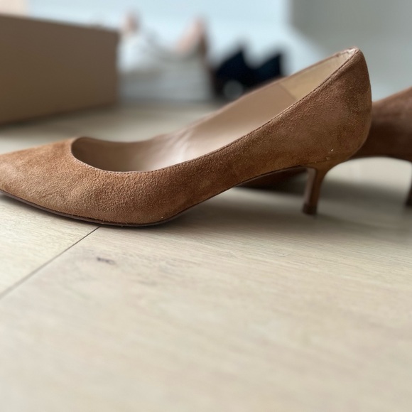 Kitten heal tan suede shoes LKBennett - Picture 4 of 4